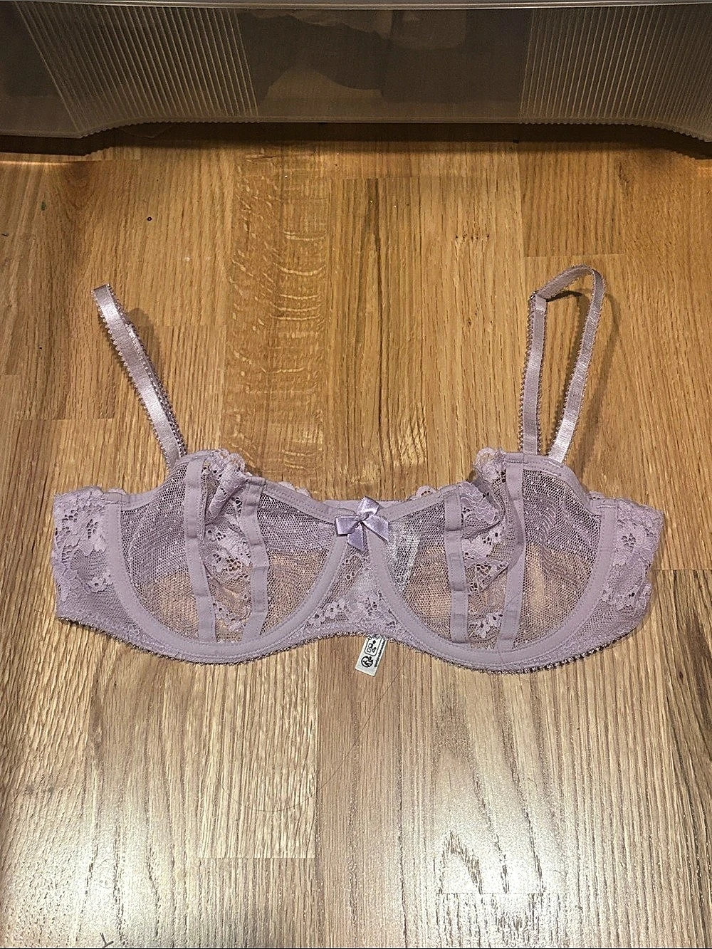 Out From Under 3D Lace Bra Lace Bra in Purple Size 32C